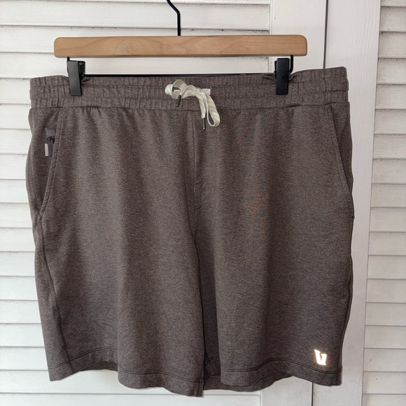 Vuori Ponto Performance Short 7" Chia Heather Men’s Large Lounge Athletic - Picture 3 of 6